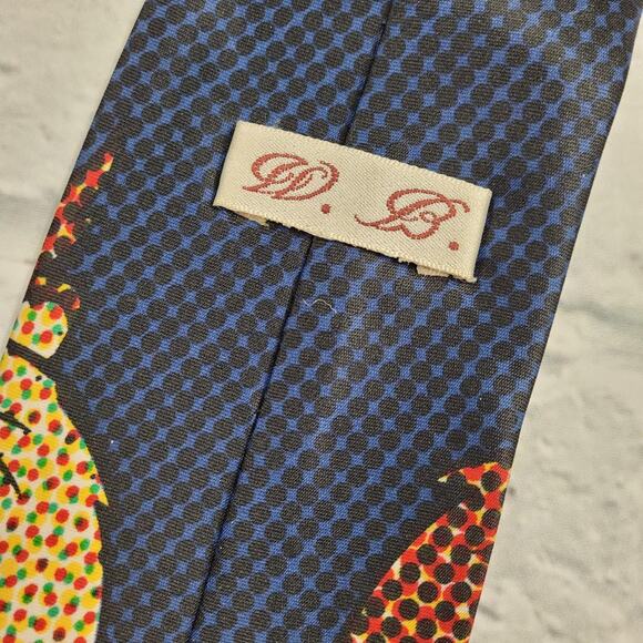 Taz Pixeled Necktie by Warner Brothers Navy - Picture 3 of 4